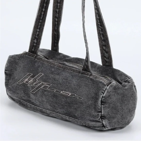 aespa rare pop up event whiplash denim Shoulder Bag with Logo - Picture 2 of 5